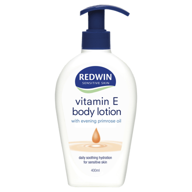 REDWIN VITAMIN E & PRIMROSE OIL BODY LOTION 400ML