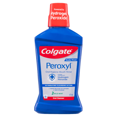 COLGATE MOUTHWASH PEROXYL ORAL CLEAN MINT 473ML