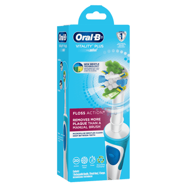 ORAL-B VITALITY+ POWER BRUSH MICROPULSE FLOSS ACTION 1 PACK