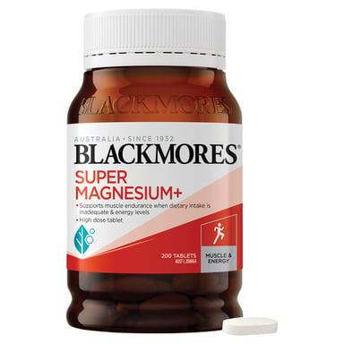 BLACKMORES SUPER MAGNESIUM+ 200 TABLETS