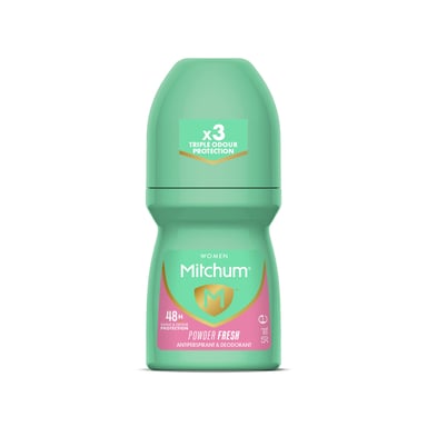 MITCHUM WOMEN ANTIPERSPIRANT POWDER FRESH 48HR ROLL ON 50ML