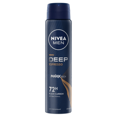 NIVEA MEN ANTI PERSPIRANT DEEP BLACK CARBON ESPRESSO 48 HOUR 250ML