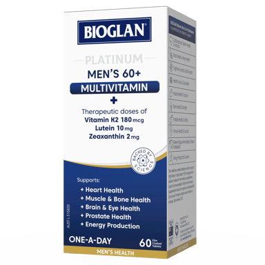 BIOGLAN PLATINUM MEN'S 60+ MULTIVITAMIN 60 TABLETS