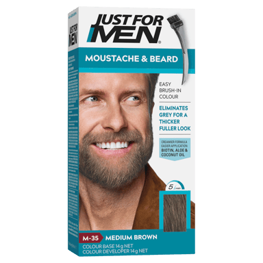 JUST FOR MEN MOUSTACHE & BEARD MED BROWN