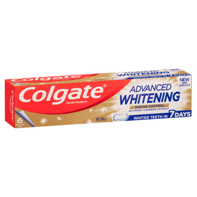 COLGATE TOOTHPASTE ADVANCED WHITENING TARTAR CONTROL 200G