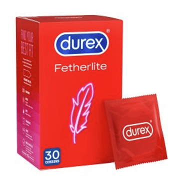 DUREX FETHERLITE CONDOMS 30 PACK