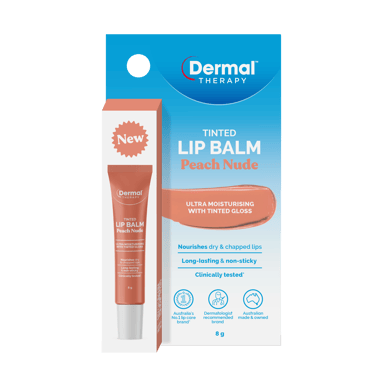 DERMAL THERAPY TINTED LIP BALM PEACH NUDE 8G