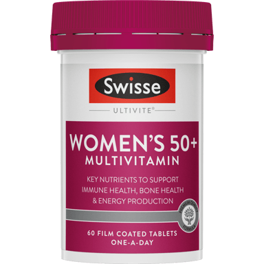 SWISSE ULTIVITE WOMENS 50+ MULTIVITAMIN TABLETS 60