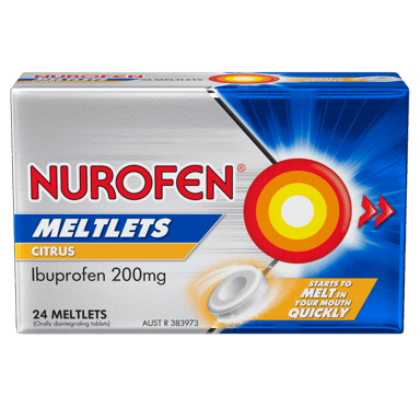 NUROFEN CITRUS 200MG 24 MELTLETS