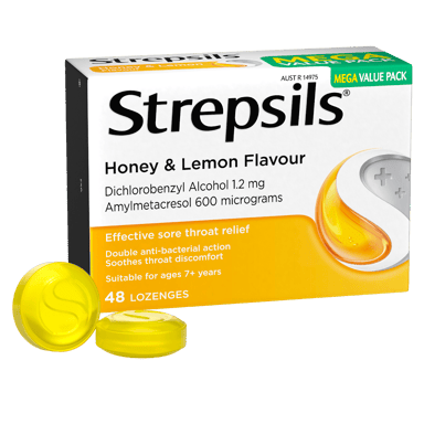 STREPSILS HONEY & LEMON 48 LOZENGES