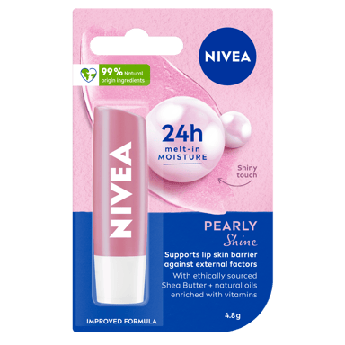 NIVEA LIP BALM STICK PEARLY SHINE 4.8G