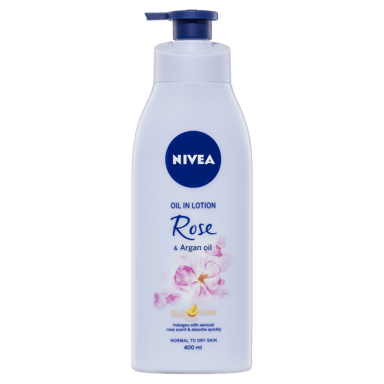 NIVEA ROSE & ARGAN OIL BODY LOTION 400ML