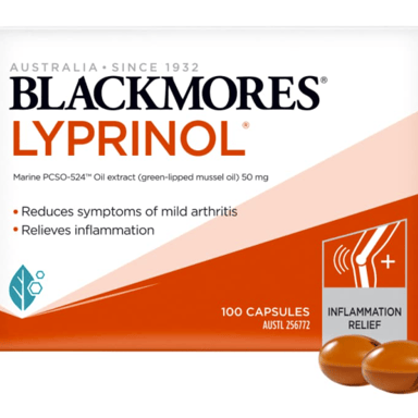 BLACKMORES LYPRINOL 100 CAPSULES