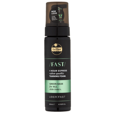 LE TAN FAST TANNING FOAM 1HR EXPRESS GREEN ALL SKIN 200ML