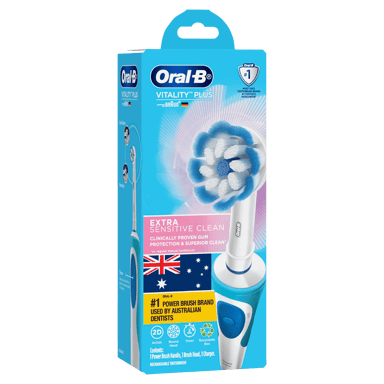 ORAL-B VITALITY+ POWER BRUSH MICROPULSE EXTRA SENSITIVE 1 PACK