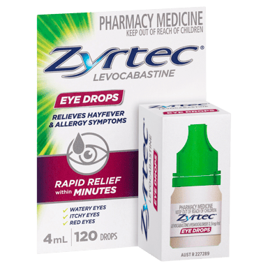 ZYRTEC ALLERGY EYE DROPS 4ML