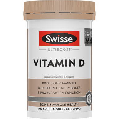 SWISSE ULTIBOOST  VITAMIN D 400 CAPSULES