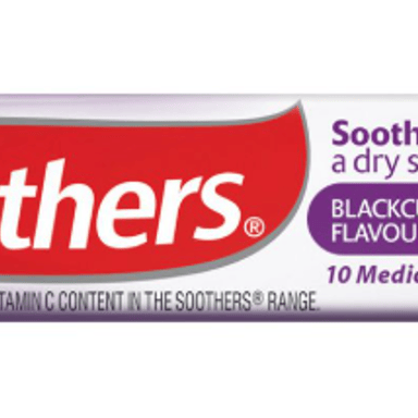 NESTLE SOOTHERS BLACKCURRANT STICK 10 LOZENGES