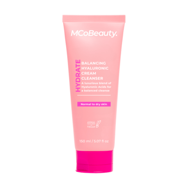 MCO BEAUTY HYDRATE BALANCING HYALURONIC CREAM CLEANSER 150ML