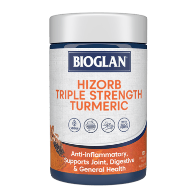 BIOGLAN HI ZORB TRIPLE STRENGTH TUMERIC 100 TABLETS