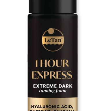 LE TAN 1HR EXPRESS EXTREME DARK TANNING FOAM 200ML