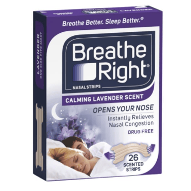 BREATHE RIGHT NASAL STRIPS TAN LAVENDER 26 PACK