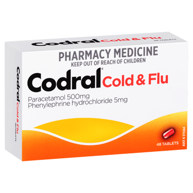 CODRAL COLD & FLU PE 48 TABLETS