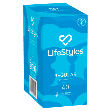 LIFESTYLES REGULAR CONDOMS 40 PACK