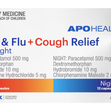 APOHEALTH COLD & FLU + COUGH RELIEF 48 CAPSULES