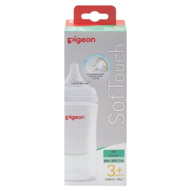 PIGEON BOTTLE SOFT TOUCH III WIDE NECK 3+ MONTHS PP 240ML