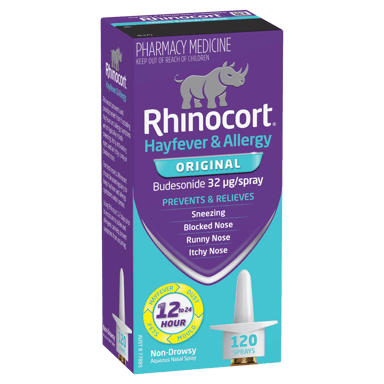RHINOCORT HAYFEVER PUMP SPRAY 32MCG 120 DOSE
