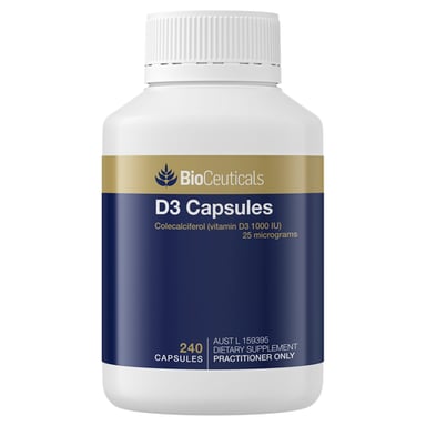 BIOCEUTICALS D3 240 CAPSULES