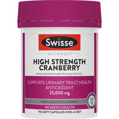SWISSE ULTIBOOST HIGH STRENGTH CRANBERRY 90 CAPSULES