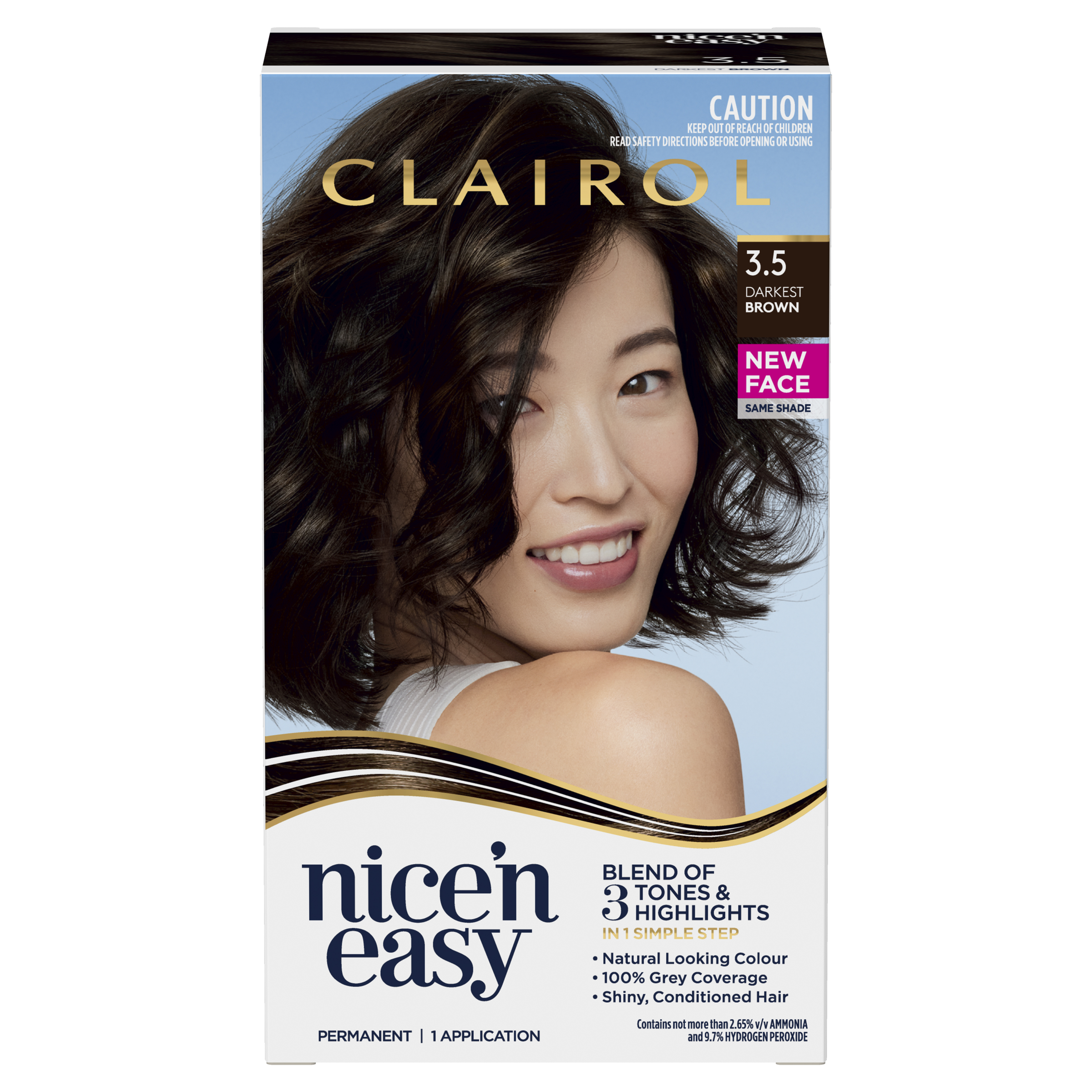 CLAIROL NICE N EASY 3.5 DARKEST BROWN - Image 2