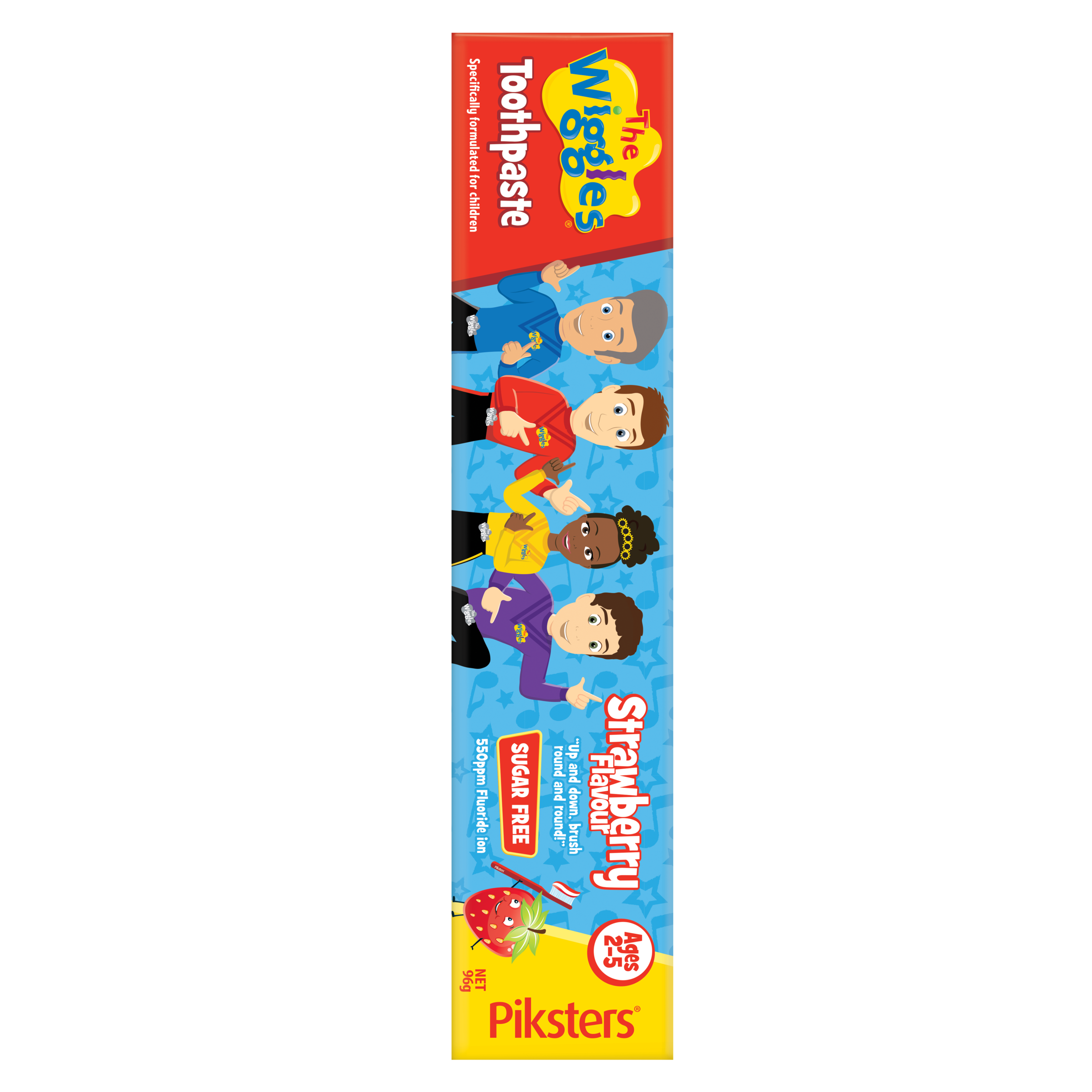 PIKSTERS TOOTHPASTE THE WIGGLES KIDS STRAWBERRY 2-5 YEARS 96G - Image 4