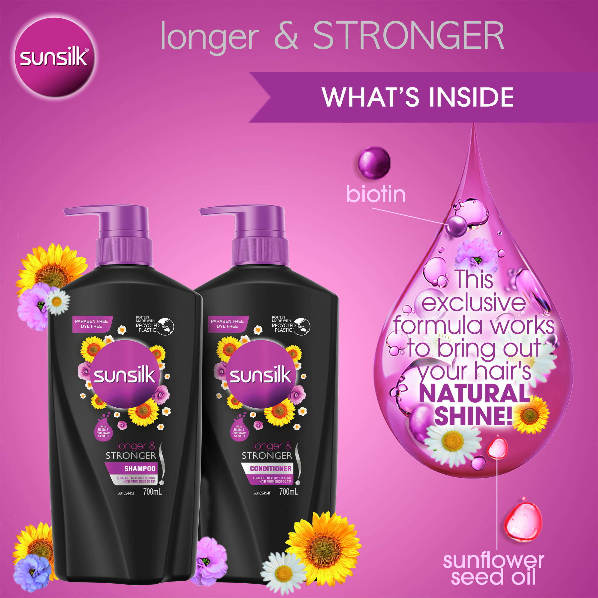 SUNSILK CONDITIONER LONGER & STRONGER 700ML - Image 10