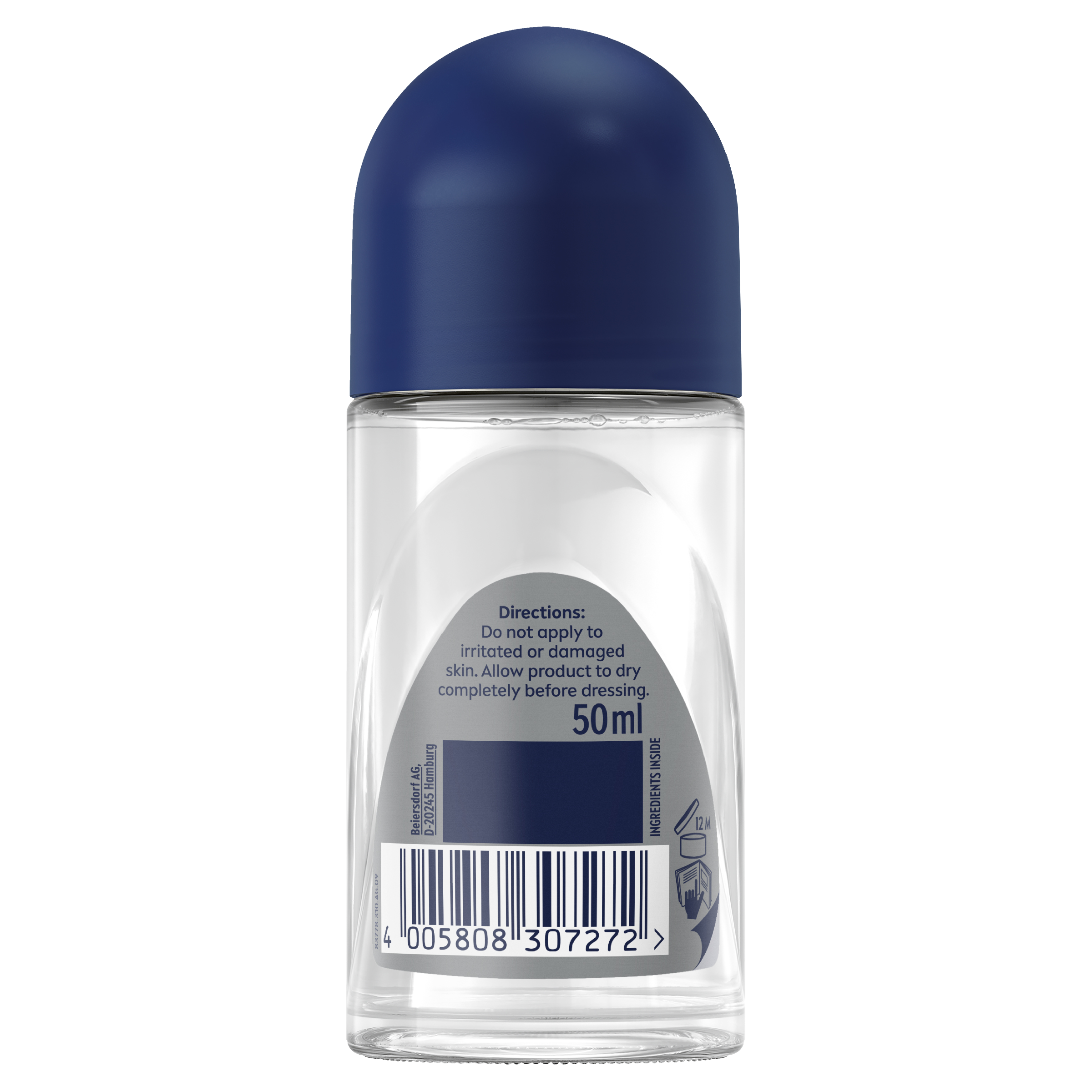 NIVEA MEN ANTIPERSPIRANT ROLL ON SILVER PROTECT ANTIBACTERIAL 48 HOUR 50ML - Image 2