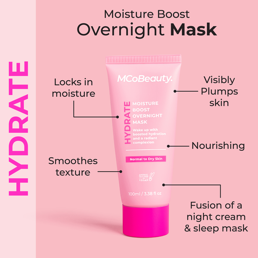 MCO BEAUTY HYDRATE MOISTURE BOOST OVERNIGHT MASK 100ML - Image 2