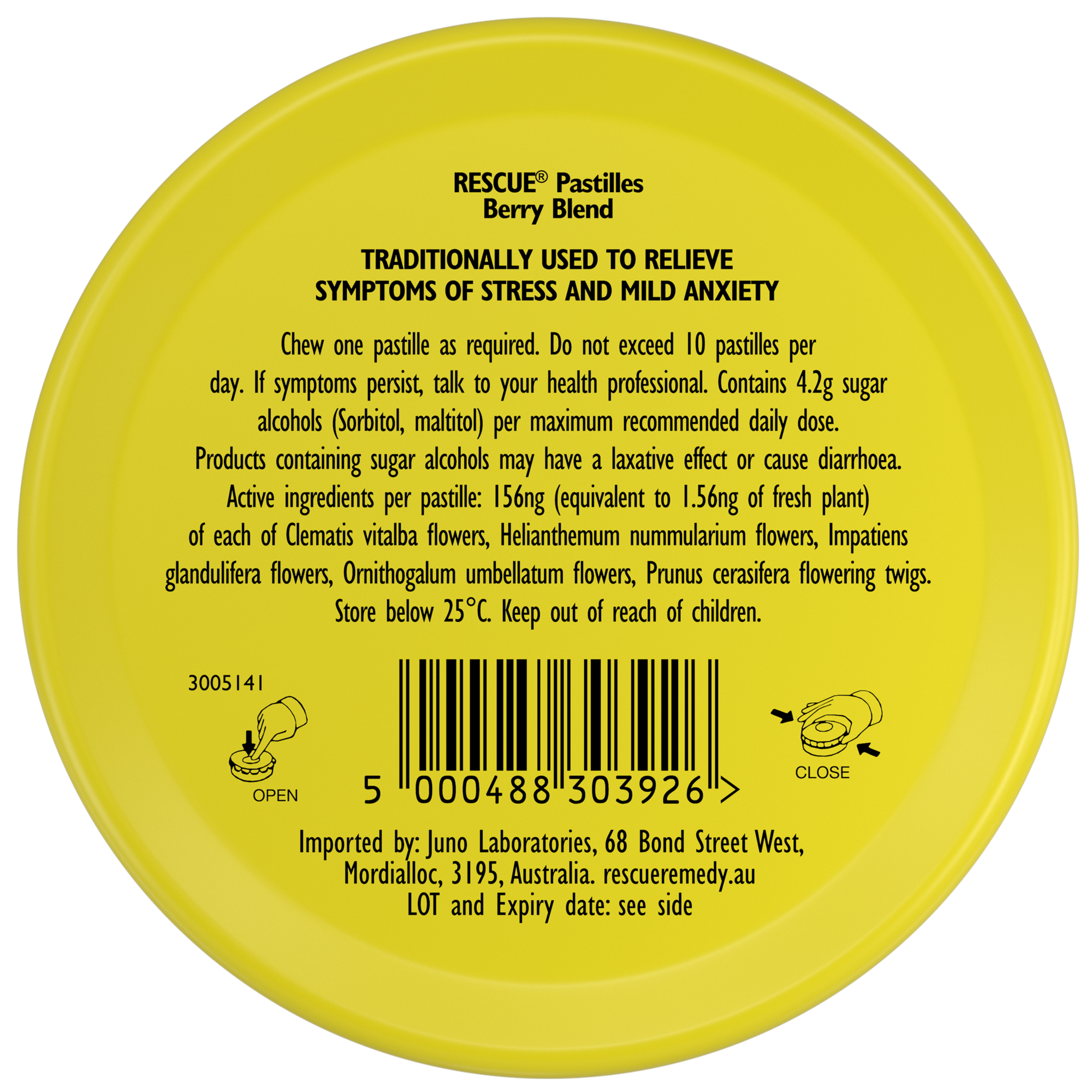 RESCUE REMEDY BERRY BLEND PASTILLES 50G - Image 3