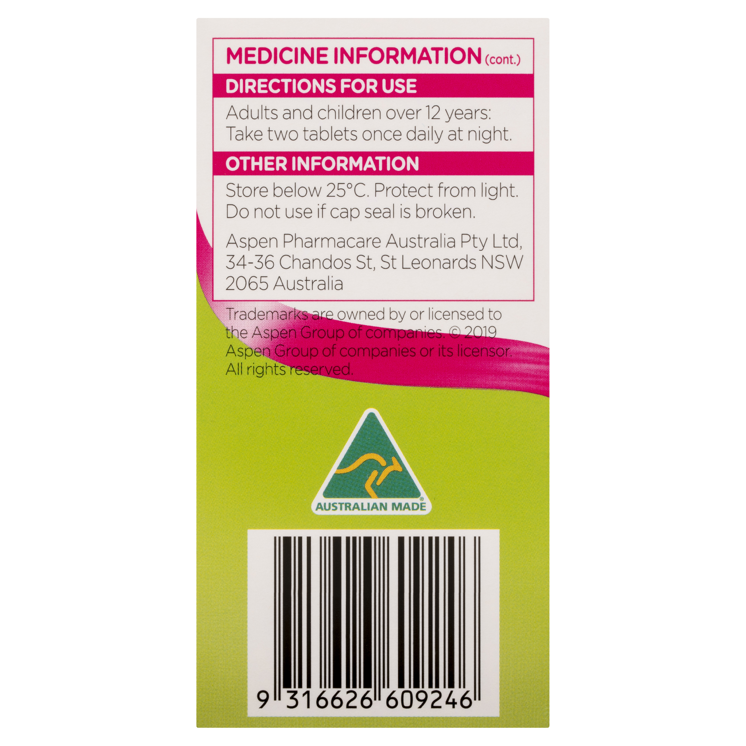 COLOXYL CONSTIPATION RELIEF 120MG 100 TABLETS - Image 4