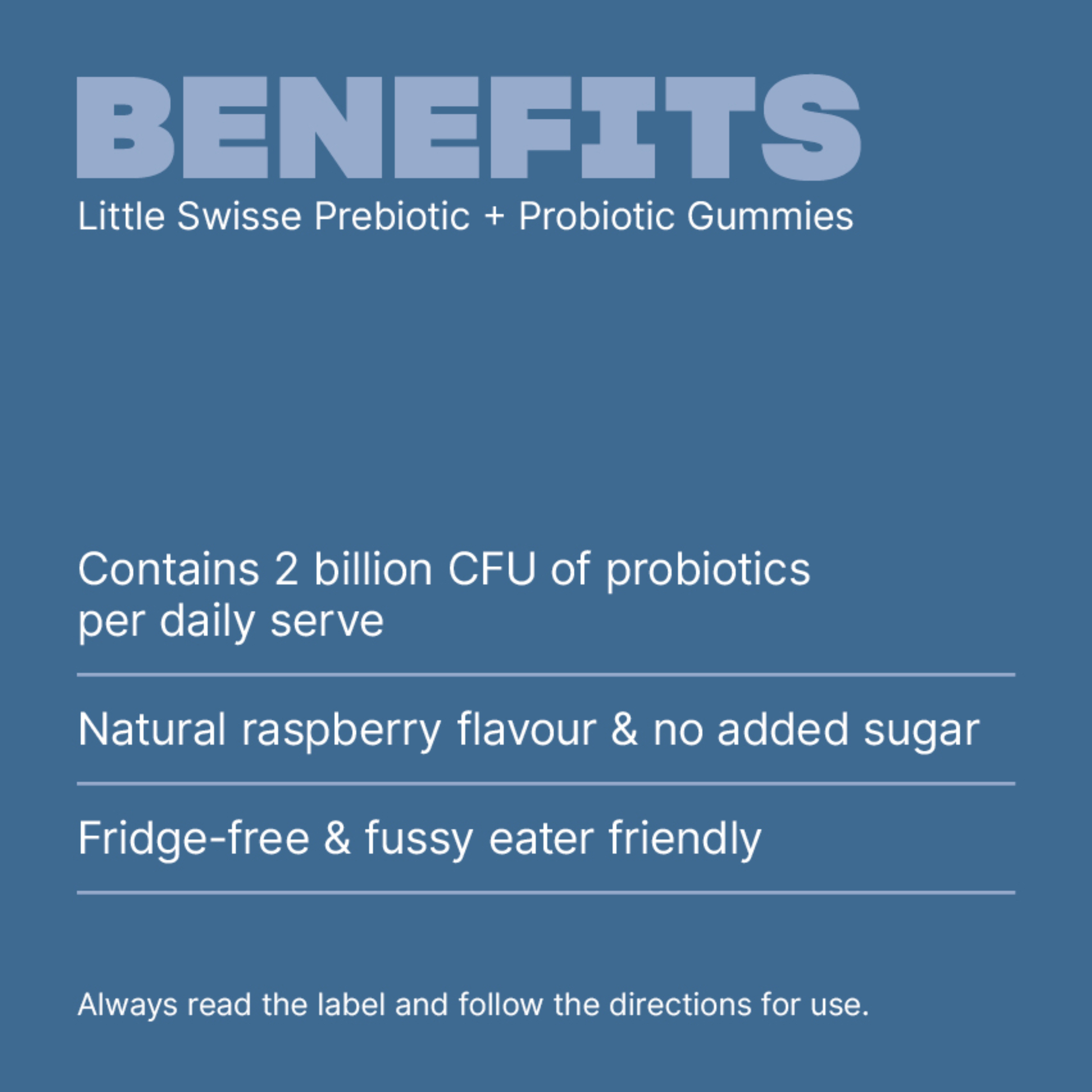 SWISSE LITTLE PREBIOTIC + PROBIOTIC 50 GUMMIES - Image 3