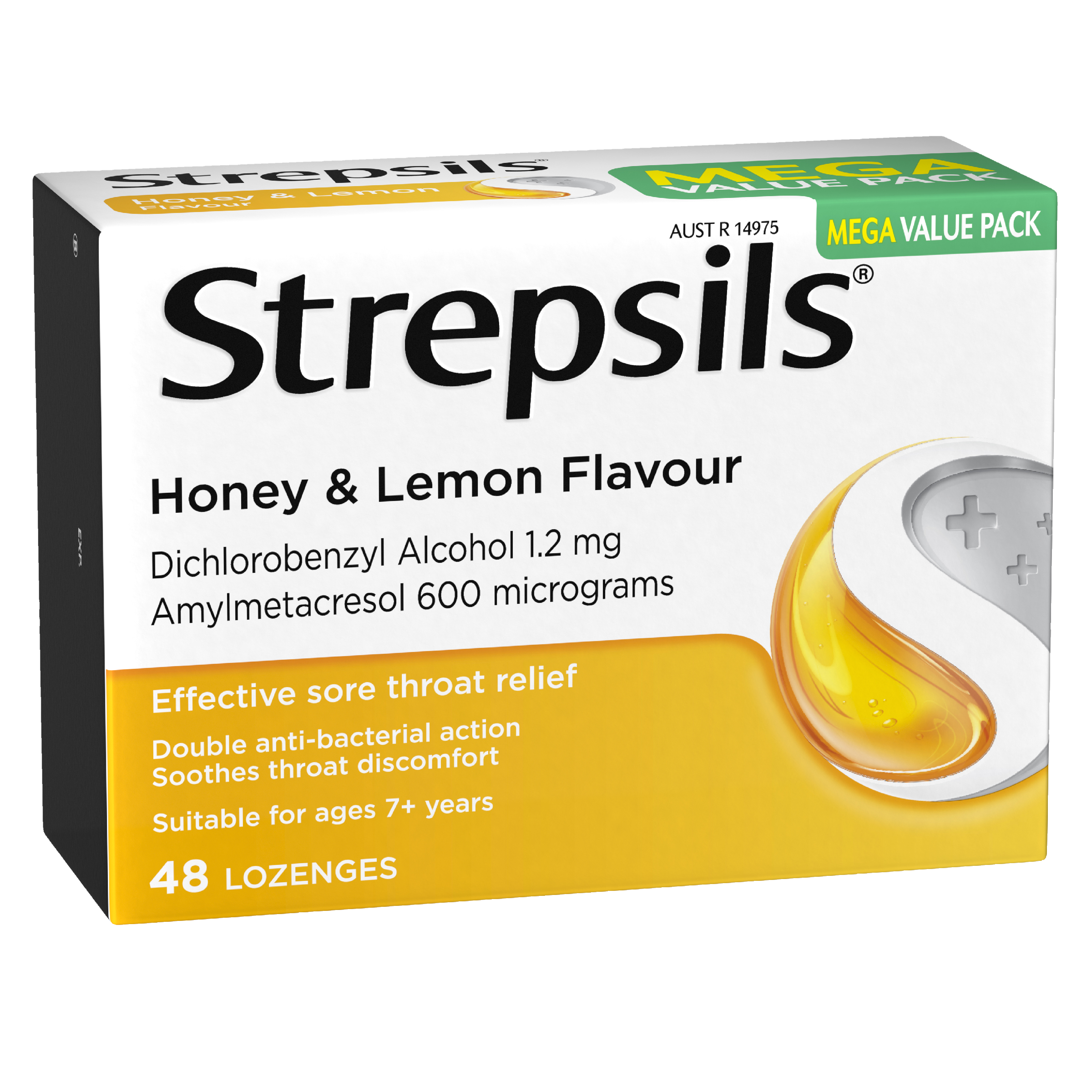 STREPSILS HONEY & LEMON 48 LOZENGES - Image 3