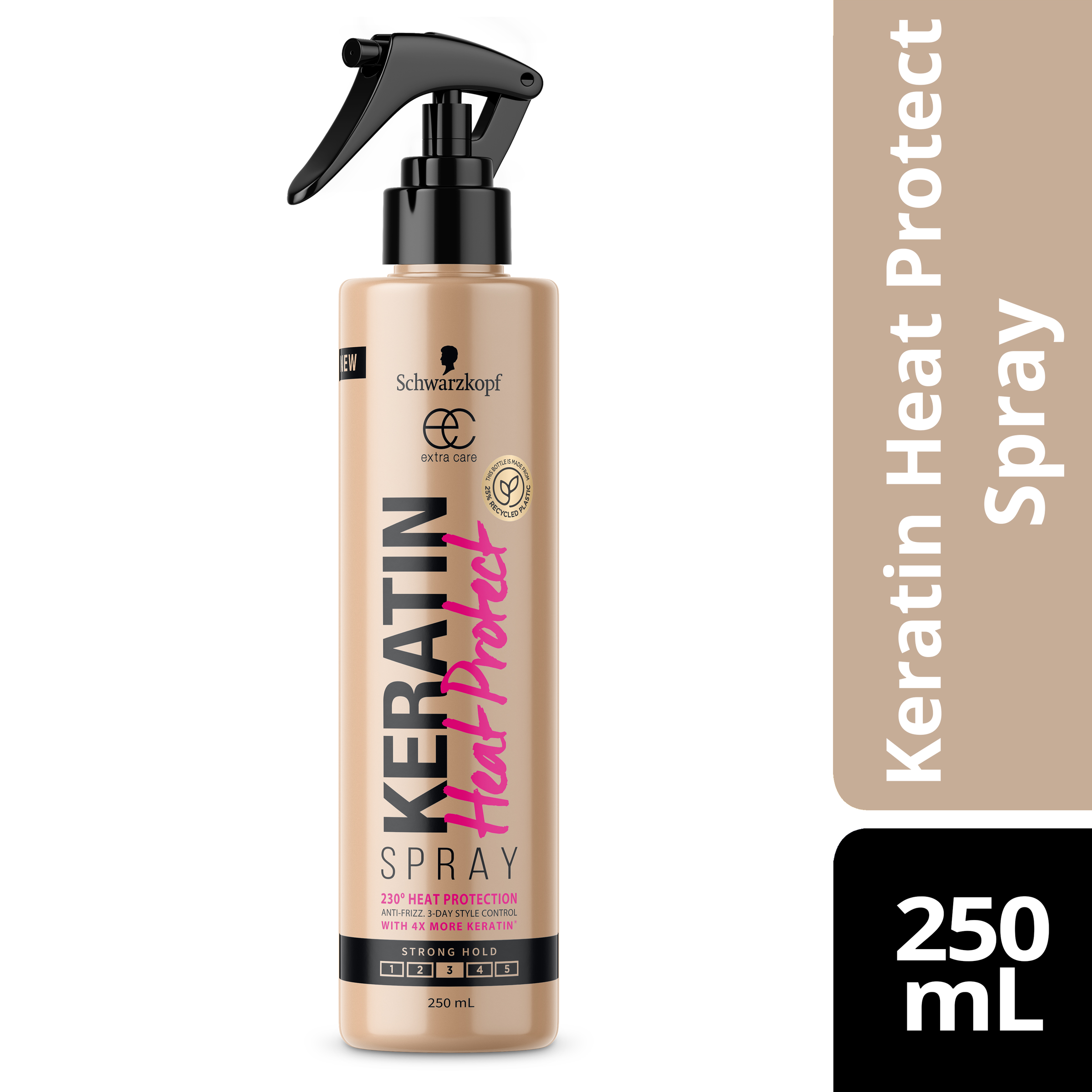 SCHWARZKOPF EXTRA CARE KERATIN HEAT PROTECT SPRAY 250ML - Image 3