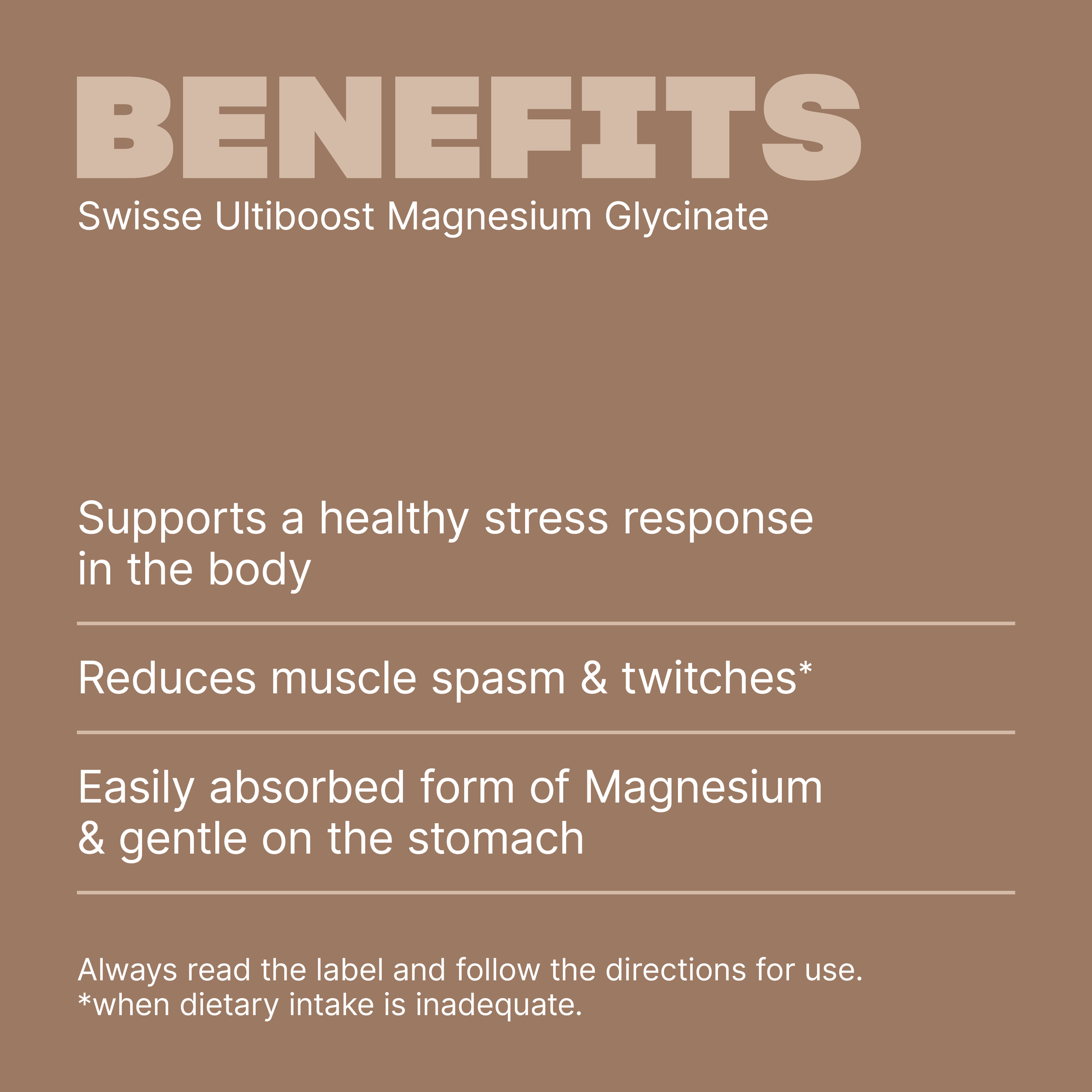 SWISSE ULTIBOOST MAGNESIUM GLYCINATE 60 TABLETS - Image 3