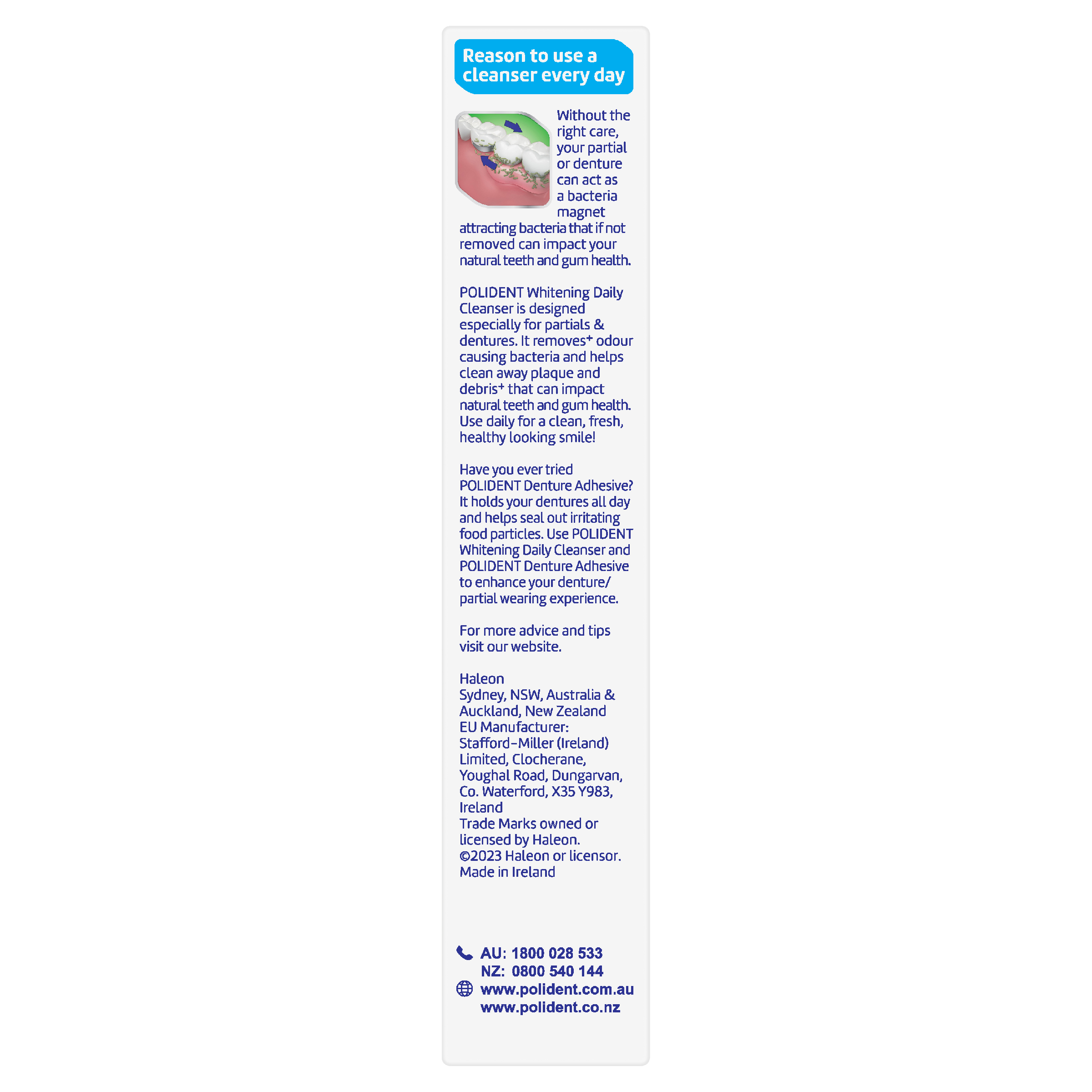 POLIDENT DENTURE CLEANSER WHITENING 36 TABLETS - Image 6