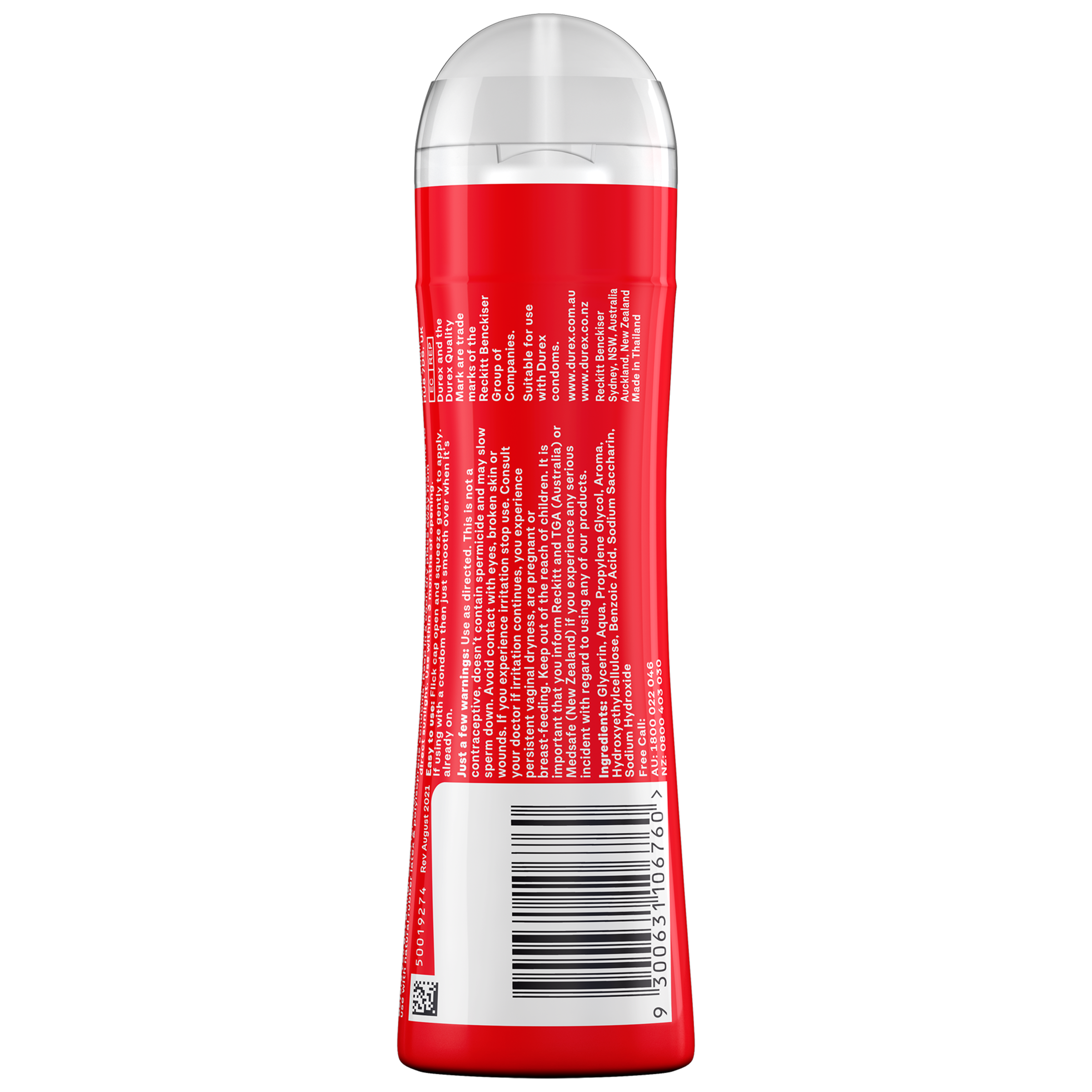 DUREX STRAWBERRY LUBRICANT FLAVOURED 100ML - Image 2