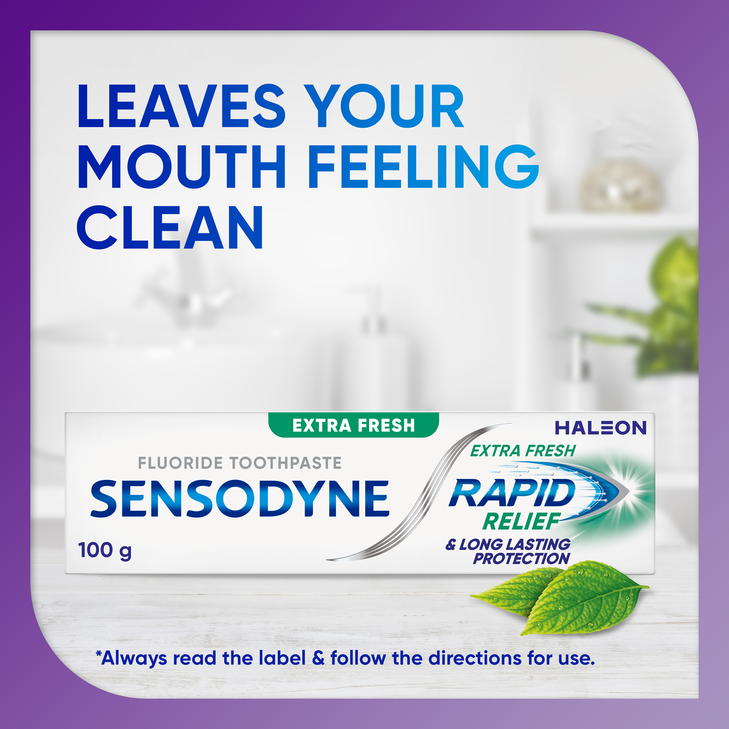SENSODYNE TOOTHPASTE RAPID RELIEF EXTRA FRESH 100G - Image 5