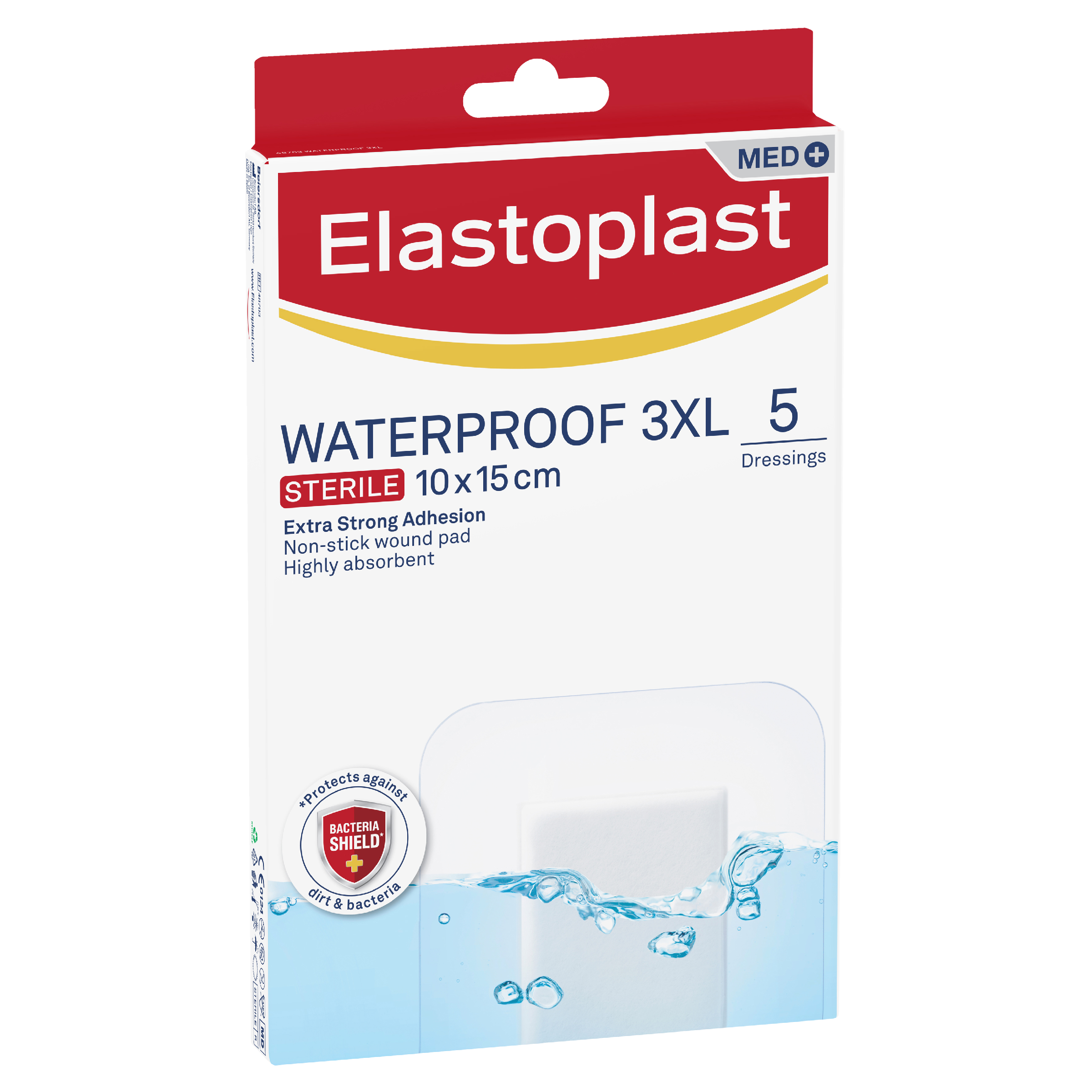 ELASTOPLAST WATERPROOF 3XL DRESSING 10CM X 15CM 5 PACK - Image 8