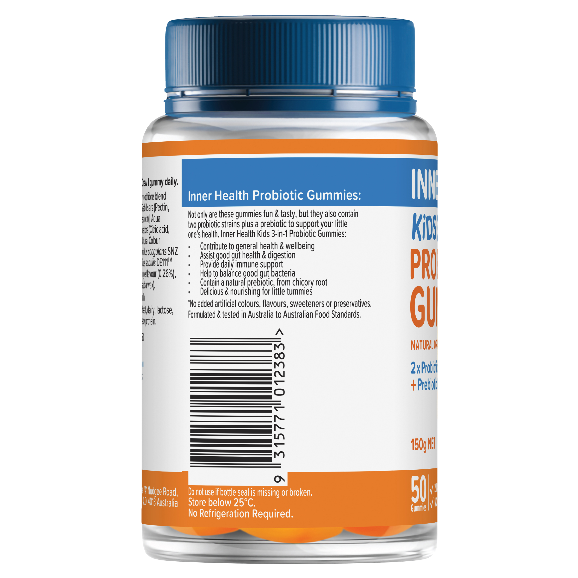 INNER HEALTH KIDS 3-IN-1 PROBIOTIC 50 GUMMIES - Image 3