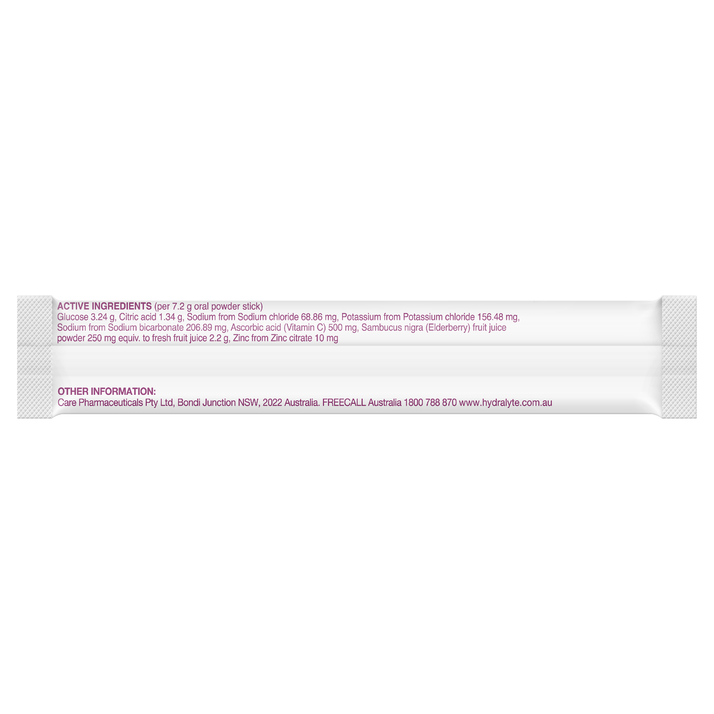HYDRALYTE PLUS IMMUNITY ELDERBERRY SACHETS 10 PACK - Image 9